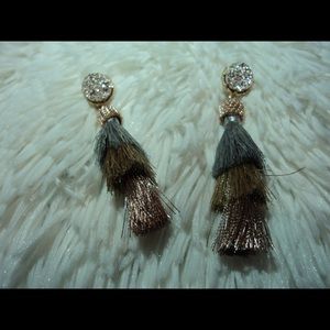 3 Shade Ribbon Earrings